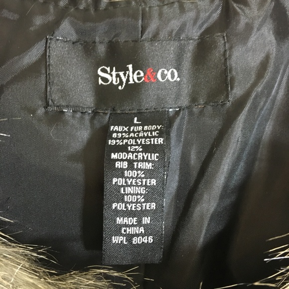 Style&co Furry Sleeveless Vest NWT - Picture 2 of 8